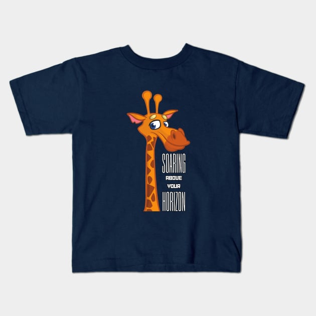 Horizon's Highflier: The Giraffe Adventure Kids T-Shirt by DaShirtXpert